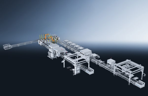 Línea de montaje de módulos de baterías de nueva energía