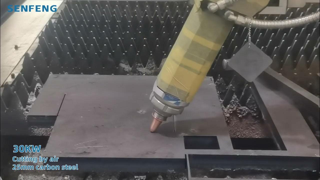 30kW | Cutting by Air--25mm Carbon Steel