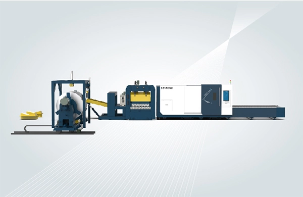 Línea de corte por láser de bobinas de acero de 6-20 mm