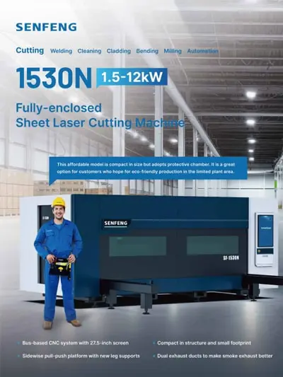 Cortadora Láser de Fibra para Chapa Metálica 1530N