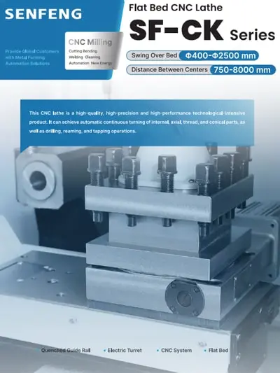 Torno CNC con Bancada Plana Serie SF-CK