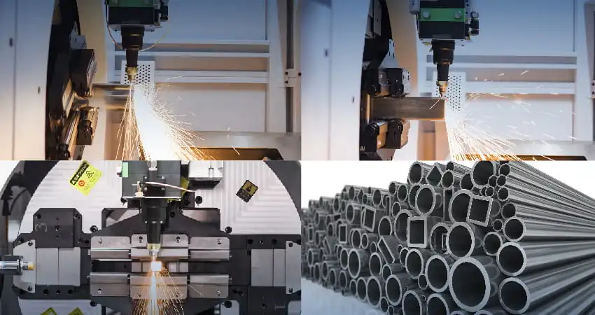 máquinas de corte por láser de tubos