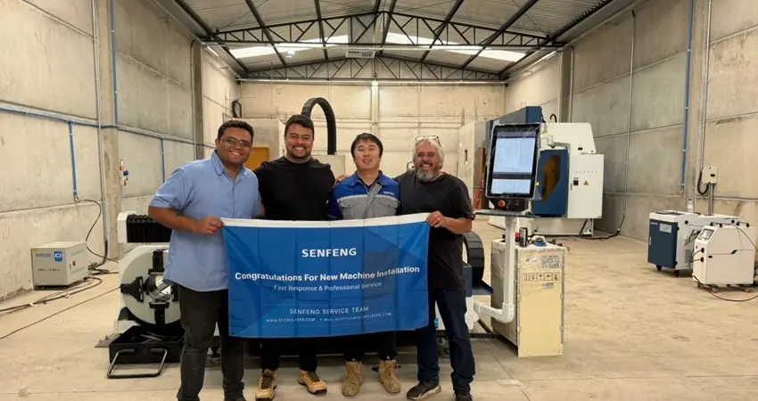 SF3015C Sheet and Tube Laser Cutting Machine Installation and Training in Brazil
