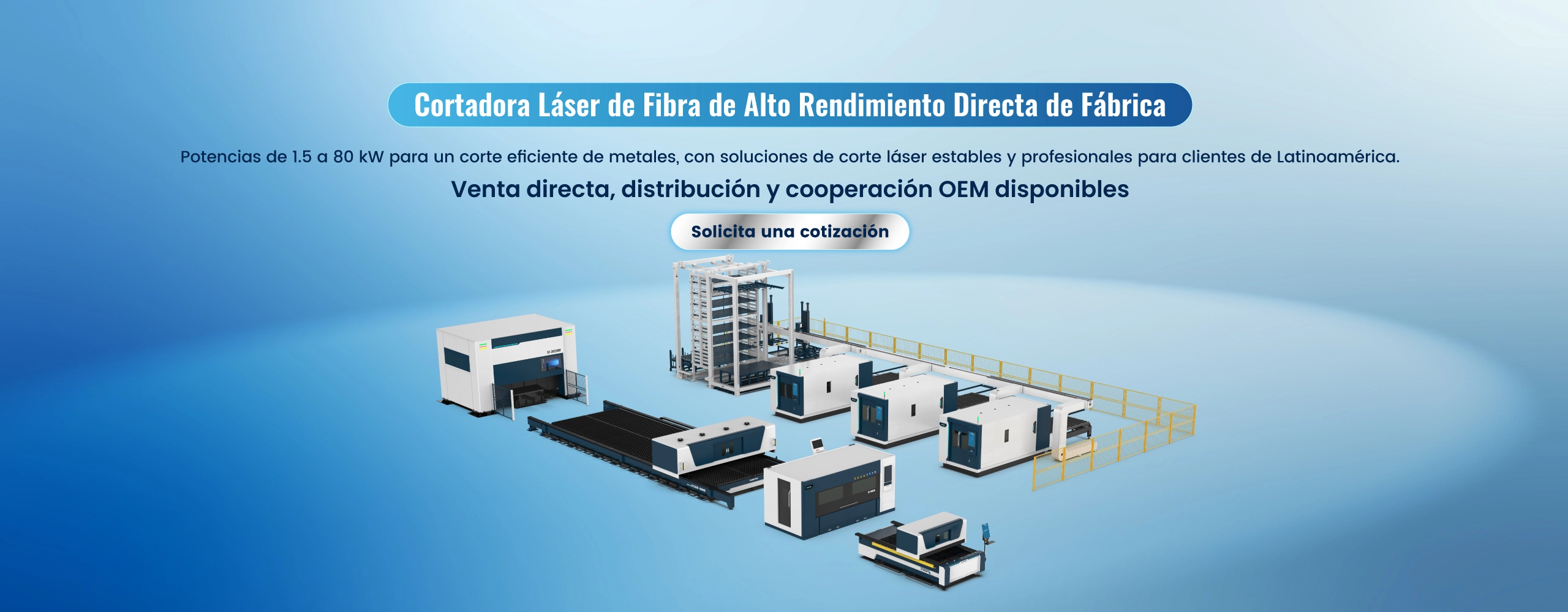 Cortadora Láser de Fibra de Alto Rendimiento, Directo de Fábrica